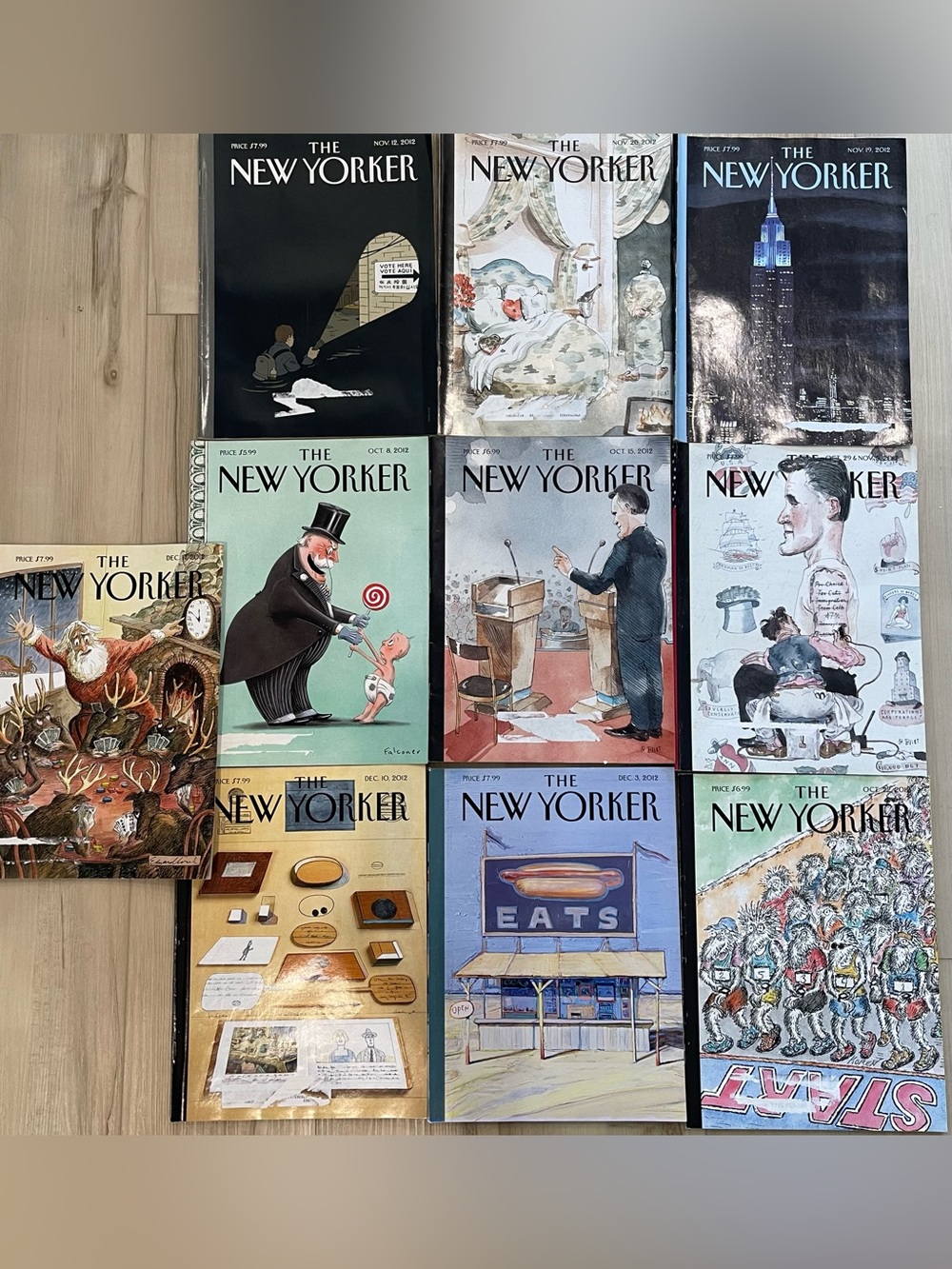 The New Yorker Magazine lot 10x (2012)
